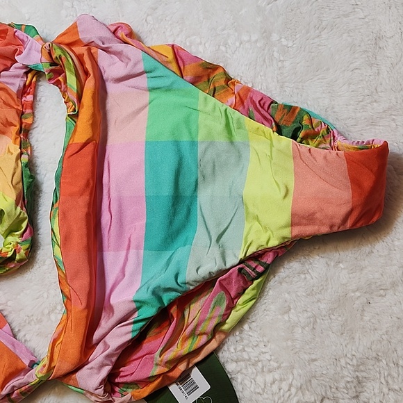 Farm Rio One-Piece Vibrant Multicolor Swimsuit Size Small - Picture 8 of 16